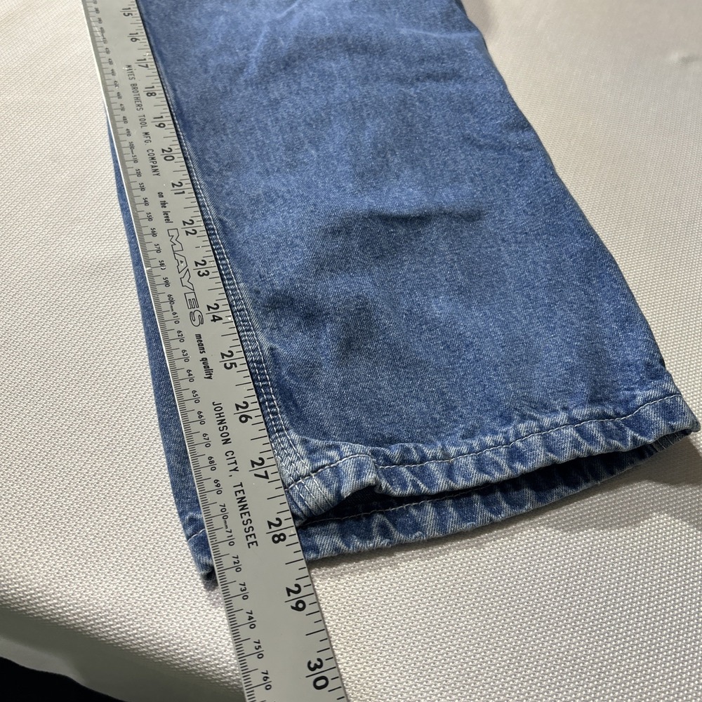 Carhartt B13 DST Mens 33 x 30 Blue Denim Carpenter Work Jeans Knee - Picture 10 of 13
